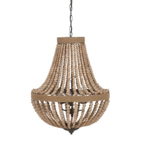 Suspension Naturel Métal bois de chêne 220-240 V 60 x 60 x 80 cm de BigBuy Home, Suspensions - Réf : S8804564, Prix : 246,09 ...