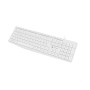 Tastatur Natec NAUTILUS SLIM Weiß Qwerty Spanisch | Tienda24 Tienda24.eu