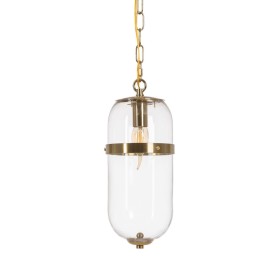 Ceiling Light Golden Crystal Iron 220-240 V 13 x 13 x 30 cm by BigBuy Home, Pendant Lights - Ref: S8804778, Price: 78,65 €, D...