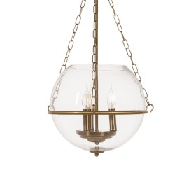 Suspension Doré Verre Fer 220-240 V 35 x 35 x 70 cm de BigBuy Home, Suspensions - Réf : S8804780, Prix : 142,38 €, Remise : %