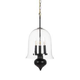 Lampadario Nero Cristallo Ferro 220-240 V 33 x 33 x 54 cm di BigBuy Home, Lampade a sospensione - Rif: S8804818, Prezzo: 143,...