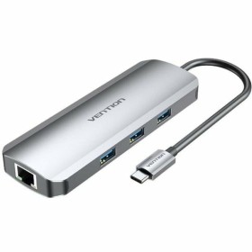 USB Hub Aisens ASUC-4P002-GR Grey 100 W (1 Unit) | Tienda24 Tienda24.eu