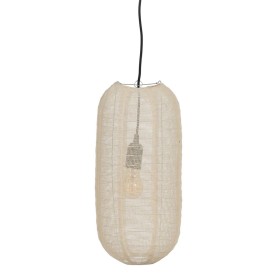 Candeeiro de teto Bege Ferro 220-240 V 20 x 20 x 42,5 cm de BigBuy Home, Iluminação suspensa - Ref: S8805030, Preço: 26,69 €,...