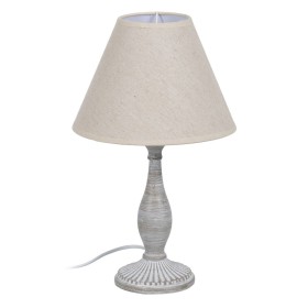 Desk lamp Beige Grey 60 W 220-240 V 20 x 20 x 34 cm by BigBuy Home, Bedside and Table Lamps - Ref: S8805137, Price: 17,70 €, ...