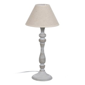 Lampe de bureau Beige Gris 60 W 220-240 V 23 x 23 x 49 cm de BigBuy Home, Lampes de chevet - Réf : S8805138, Prix : 28,10 €, ...