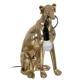 Desk lamp Dog Golden 40 W 220-240 V 25,5 x 16,5 x 36 cm by BigBuy Home, Bedside and Table Lamps - Ref: S8805152, Price: 58,53...