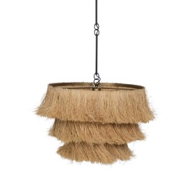 Ceiling Light Beige Natural Metal 48,5 x 48,5 x 42 cm by BigBuy Home, Pendant Lights - Ref: S8805236, Price: 104,96 €, Discou...