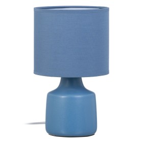 Lampe de bureau Bleu Céramique 40 W 220-240 V 16 x 16 x 27 cm de BigBuy Home, Lampes de chevet - Réf : S8805794, Prix : 16,14...