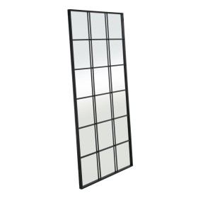 Miroir mural Noir Fenêtre 90 x 3 x 180 cm de BigBuy Home, Miroirs muraux - Réf : S8806028, Prix : 277,49 €, Remise : %