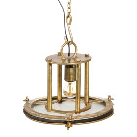 Suspension Bronze Verre Fer 40 W 240 V 67 x 67 x 35 cm de BigBuy Home, Suspensions - Réf : S8806035, Prix : 175,12 €, Remise : %