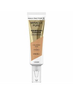 Base per Trucco Fluida Max Factor Miracle Pure 75-golden SPF 30 (30 ml) da Max Factor, Fondotinta - Ref: S0598761, Precio: 12...