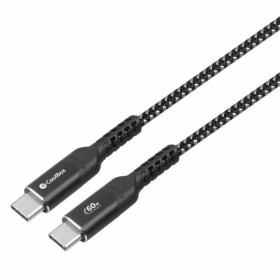 Cable USB KSIX Blanco 1 m | Tienda24 Tienda24.eu