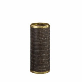 Compre Vaso Preto Dourado Poliresina 11 x 11 x 25