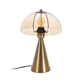 Lampe de bureau Doré Verre Fer 40 W 25 x 25 x 37 cm de BigBuy Home, Lampes de chevet - Réf : S8806082, Prix : 55,54 €, Remise...