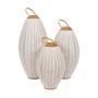 Lantern Beige Natural Bamboo Crystal 40 x 40 x 83 cm | Tienda24 - Global Online Shop Tienda24.eu