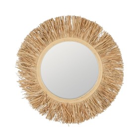 Miroir mural Naturel 55 x 1,5 x 55 cm de BigBuy Home, Miroirs muraux - Réf : S8806094, Prix : 15,32 €, Remise : %