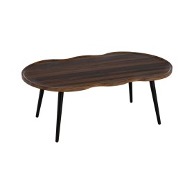 Mesa de Centro Marrón Negro Hierro Madera MDF 100 x 60 x 38 cm de BigBuy Home, Mesas - Ref: S8806127, Precio: 85,52 €, Descue...