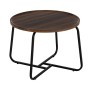 Table Basse Marron Noir Fer Bois MDF 60 x 60 x 45 cm | Tienda24 - Global Online Shop Tienda24.eu