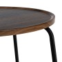 Table Basse Marron Noir Fer Bois MDF 60 x 60 x 45 cm | Tienda24 - Global Online Shop Tienda24.eu