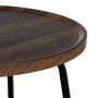 Centre Table Brown Black Iron MDF Wood 50 x 50 x 38 cm | Tienda24 - Global Online Shop Tienda24.eu