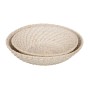 Centerpiece White Bamboo Rattan 35 x 35 x 8 cm (2 Units) | Tienda24 - Global Online Shop Tienda24.eu