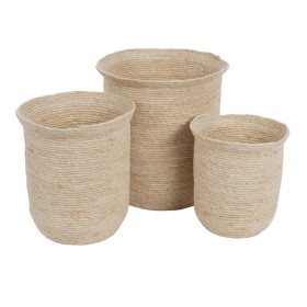 Conjunto de Cestos Alexandra House Living 03852 Castanho Madeira Rotim Fibra natural (6 Unidades) | Tienda24 - Global Online Shop Tienda24.eu