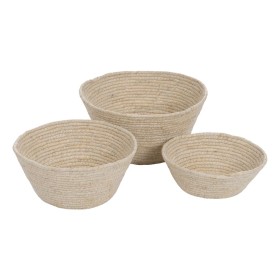 Korb-Set Braun natürlich Jute 42 x 42 x 13 cm (3 Stück) | Tienda24 - Global Online Shop Tienda24.eu