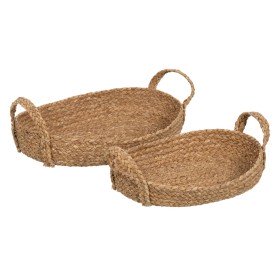 Panier décoratif Fibre naturelle 48 x 32 x 18 cm (2 Unités) de BigBuy Home, Accessoires pour cheminées - Réf : S8806241, Prix...