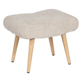 Banqueta Bege Natural Poliéster madeira de pinho 53 x 38 x 41 cm de BigBuy Home, Cadeiras - Ref: S8806261, Preço: 66,51 €, De...