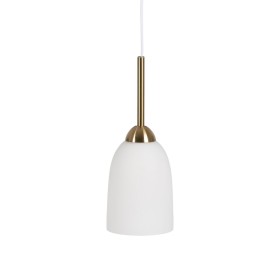 Candeeiro de teto Branco Dourado 60 W de BigBuy Home, Iluminação suspensa - Ref: S8806285, Preço: 27,49 €, Desconto: %