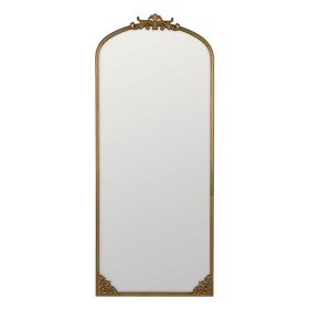 Miroir mural DKD Home Decor Naturel Doré Métal Fibre Frange (89 x 2 x 40 cm) | Tienda24 - Global Online Shop Tienda24.eu