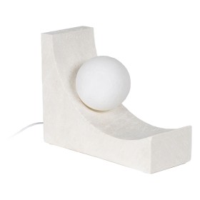 Lampe de bureau Blanc Polyrésine 220-240 V 26,5 x 10 x 19,5 cm de BigBuy Home, Lampes de chevet - Réf : S8806352, Prix : 42,1...