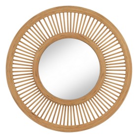 Wall mirror Natural 70 x 2,5 x 70 cm by BigBuy Home, Wall-Mounted Mirrors - Ref: S8806365, Price: 100,14 €, Discount: %