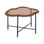 Centre Table Black Natural Crystal Iron Rubber wood 89 x 50 x 40 cm (2 Units) | Tienda24 - Global Online Shop Tienda24.eu