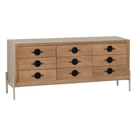 Buffet AIKO Crème Naturel Fer Bois MDF 148 x 38 x 66 cm de BigBuy Home, Buffets, crédences et vaisseliers - Réf : S8806408, P...