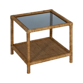 Mesa de apoio Bege Cristal Rotim 50 x 50 x 45 cm de BigBuy Home, Jogos de móveis - Ref: S8806414, Preço: 126,66 €, Desconto: %