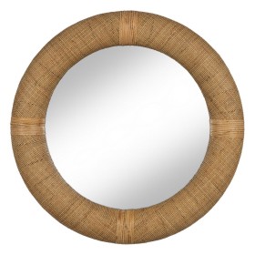 Specchio da parete Naturale 80 x 7 x 80 cm di BigBuy Home, Specchi da parete - Rif: S8806418, Prezzo: 124,75 €, Sconto: %