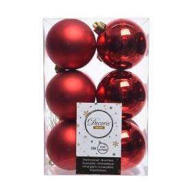 Figura Decorativa Reno de Navidad Rojo Gris Poliéster 13 x 65 x 18 cm (4 Unidades) | Tienda24 Tienda24.eu