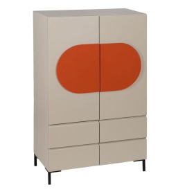 Credenza NECTO Arancio Taupé Ferro Legno MDF 75 x 41,8 x 123 cm di BigBuy Home, Credenze e buffet - Rif: S8806482, Prezzo: 63...