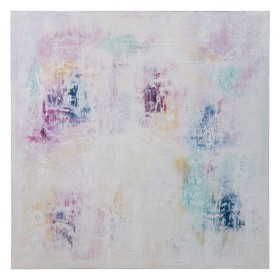 Toile Blanc Violet Abstrait 120 x 3,5 x 120 cm de BigBuy Home, Impressions sur toile - Réf : S8806483, Prix : 229,63 €, Remis...