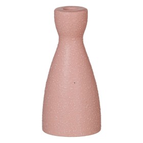 Candleholder Pink Ceramic 9,5 x 9,5 x 20 cm by BigBuy Home, Candelabras and candle holders - Ref: S8806509, Price: 8,62 €, Di...