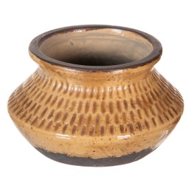 Vaso Castanho Cerâmica 15 x 15 x 9 cm de BigBuy Home, Jarrões - Ref: S8806515, Preço: 6,56 €, Desconto: %