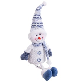 Boneco de neve Branco 18 X 10 X 48 CM de BigBuy Home, Natal - Ref: S8806622, Preço: 13,26 €, Desconto: %