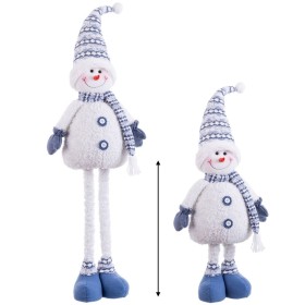 Boneco de neve Branco 25 X 15 X 82 CM de BigBuy Home, Natal - Ref: S8806626, Preço: 25,00 €, Desconto: %