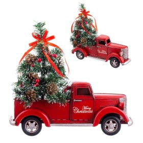 Adorno Navideño Rojo Multicolor Camioneta 39 X 10 X 37 CM de BigBuy Home, Navidad - Ref: S8806640, Precio: 37,81 €, Descuento: %