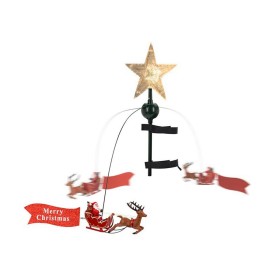 Adorno Natalício Meia de Natal Rato Cinzento Poliéster 31 x 5 x 48 cm (12 Unidades) | Tienda24 Tienda24.eu