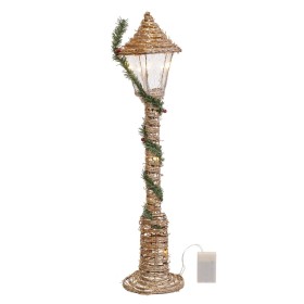 Candleholder Brown Golden Wood Crystal Steel 24 x 24 x 26 cm | Tienda24 - Global Online Shop Tienda24.eu