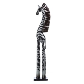 Figurine Décorative Noir Argenté Bois 19 X 12 X 100 CM de BigBuy Home, Objets de décoration - Réf : S8806698, Prix : 45,90 €,...