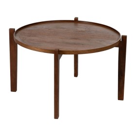 Mesa de Centro Castanho Madeira de mangueira 81 x 81 x 46 cm de BigBuy Home, Jogos de móveis - Ref: S8806736, Preço: 155,15 €...