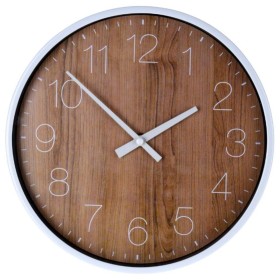 Horloge Murale DKD Home Decor Noir Marron Blanc Fer Oiseau 50 x 4 x 50 cm Bois MDF (2 Unités) | Tienda24 Tienda24.eu